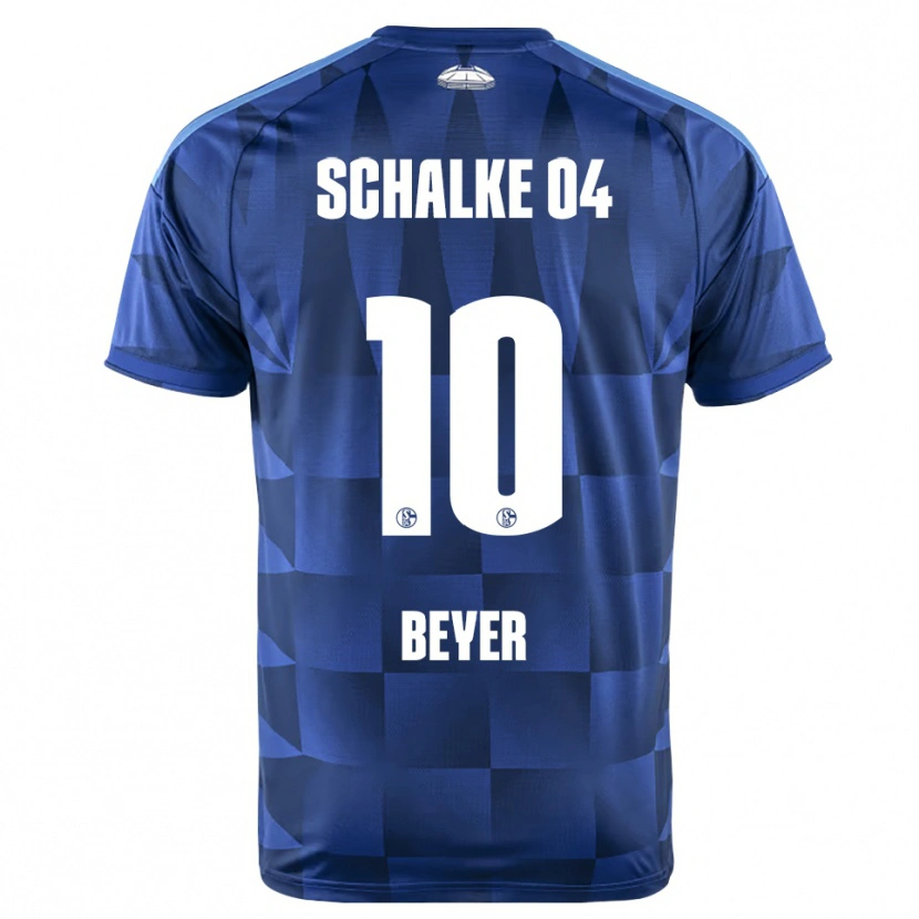 Danxen Heren Pia Beyer #10 Donkerblauw Geel Wit Thuisshirt Thuistenue 2026/27 T-Shirt België