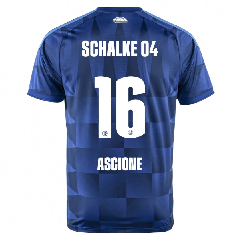 Danxen Heren Marco Ascione #16 Donkerblauw Geel Wit Thuisshirt Thuistenue 2026/27 T-Shirt België