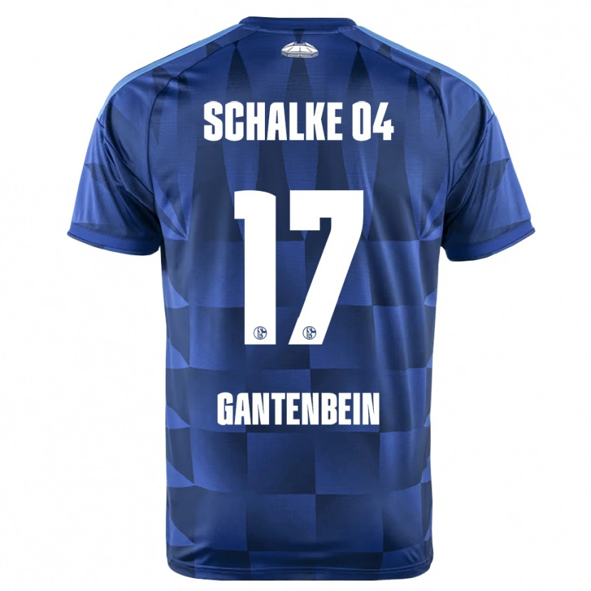 Danxen Heren Adrian Gantenbein #17 Donkerblauw Geel Wit Thuisshirt Thuistenue 2026/27 T-Shirt België