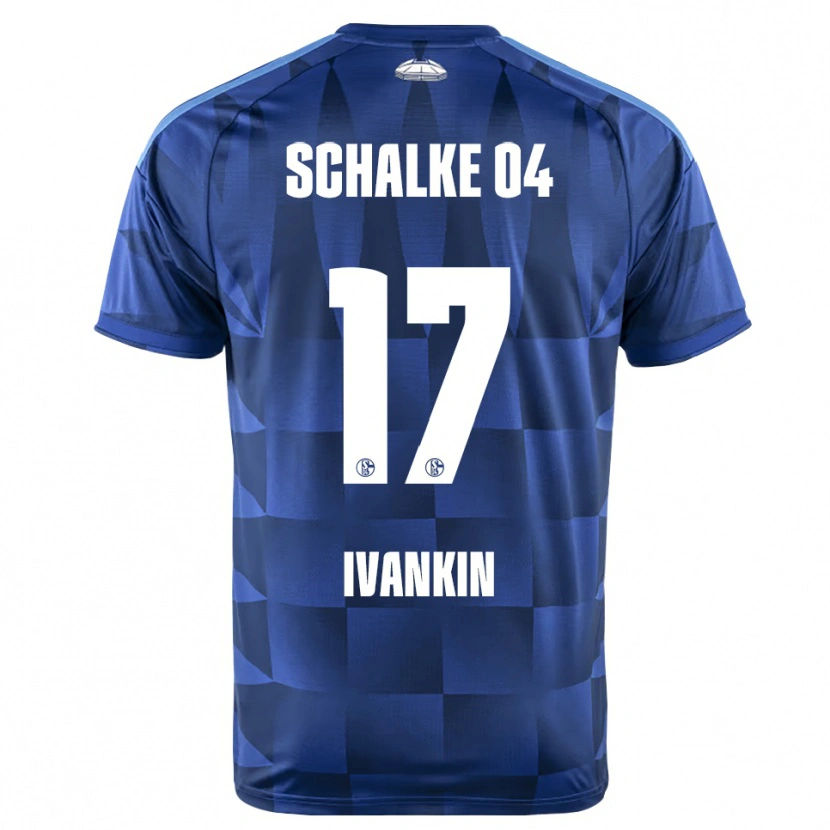 Danxen Heren Alexander Ivankin #17 Donkerblauw Geel Wit Thuisshirt Thuistenue 2026/27 T-Shirt België