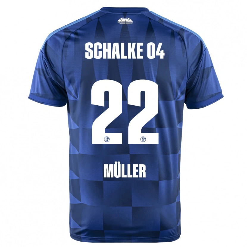 Danxen Heren Kevin Müller #22 Donkerblauw Geel Wit Thuisshirt Thuistenue 2026/27 T-Shirt België