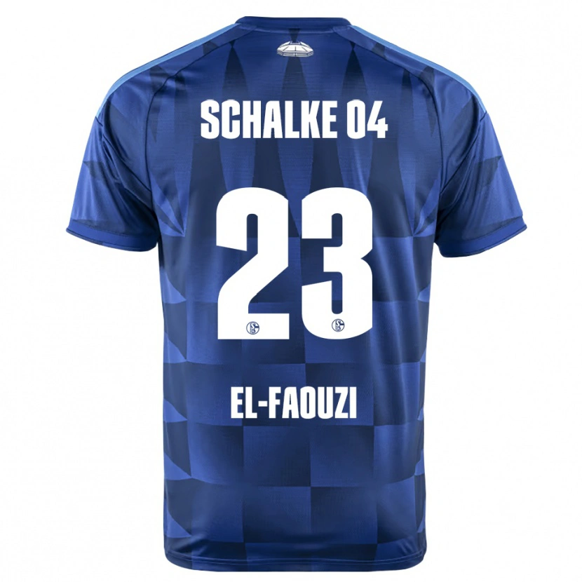 Danxen Heren Soufiane El-Faouzi #23 Donkerblauw Geel Wit Thuisshirt Thuistenue 2026/27 T-Shirt België