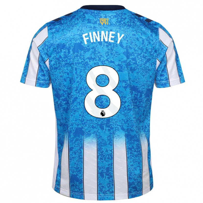 Danxen Heren Charlie Finney #8 Wit Blauw Oranje Thuisshirt Thuistenue 2026/27 T-Shirt België