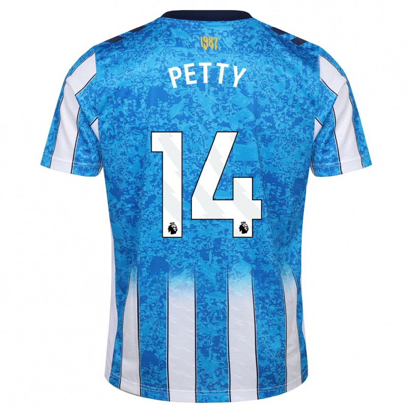 Danxen Heren Billy Petty #14 Wit Blauw Oranje Thuisshirt Thuistenue 2026/27 T-Shirt België
