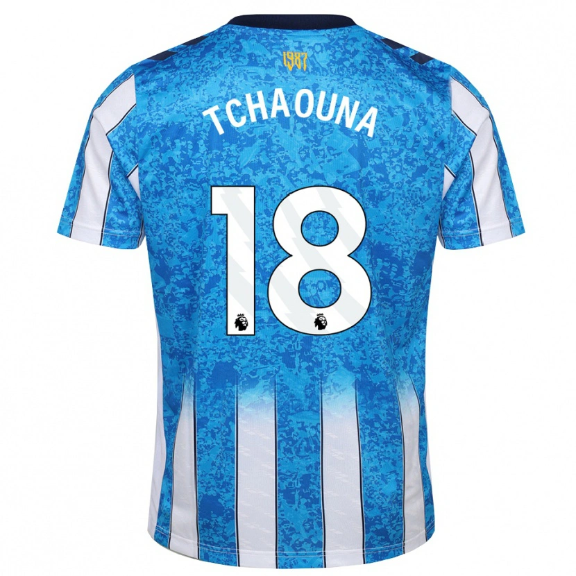 Danxen Heren Loum Tchaouna #18 Wit Blauw Oranje Thuisshirt Thuistenue 2026/27 T-Shirt België