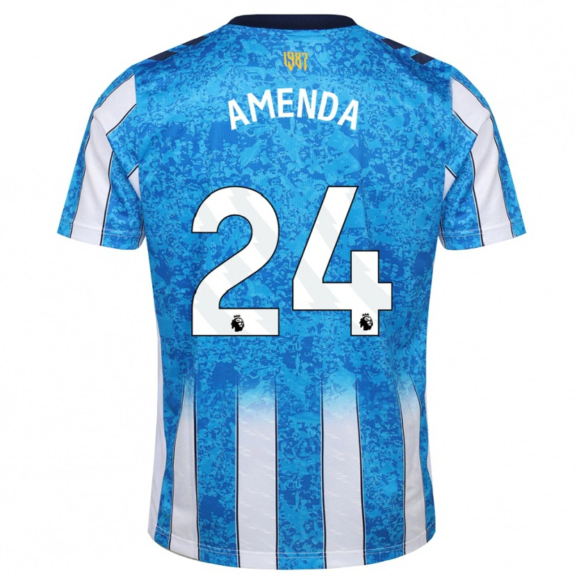 Danxen Heren Aurèle Amenda #24 Wit Blauw Oranje Thuisshirt Thuistenue 2026/27 T-Shirt België
