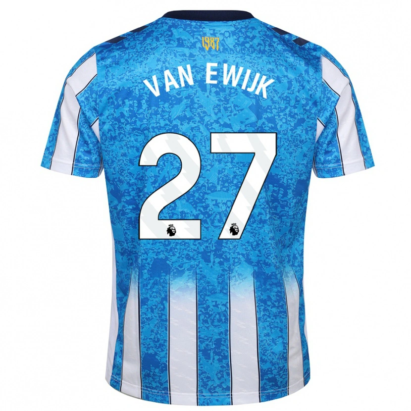 Danxen Heren Milan Van Ewijk #27 Wit Blauw Oranje Thuisshirt Thuistenue 2026/27 T-Shirt België
