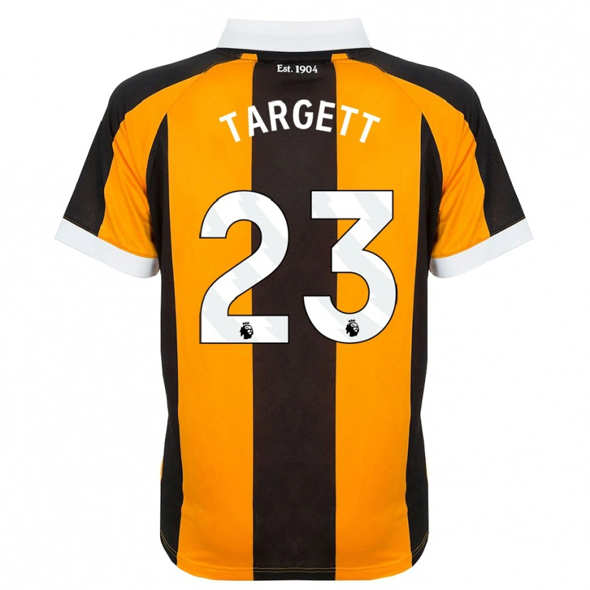 Danxen Heren Matt Targett #23 Oranje Zwart Wit Thuisshirt Thuistenue 2026/27 T-Shirt België