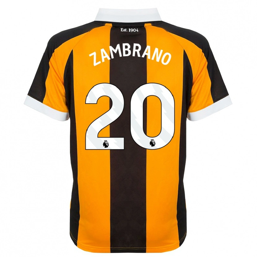 Danxen Heren Óscar Zambrano #20 Oranje Zwart Wit Thuisshirt Thuistenue 2026/27 T-Shirt België