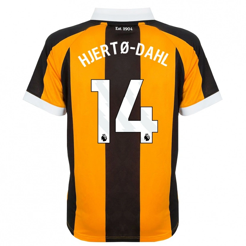 Danxen Heren Jens Hjertø-Dahl #14 Oranje Zwart Wit Thuisshirt Thuistenue 2026/27 T-Shirt België
