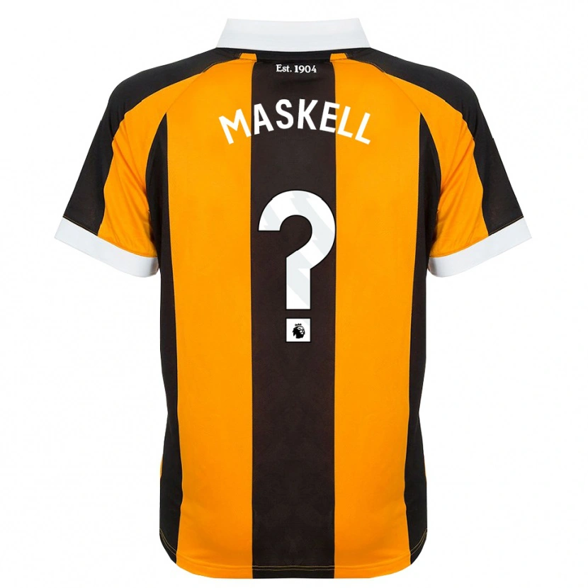 Danxen Heren Alfie Maskell #0 Oranje Zwart Wit Thuisshirt Thuistenue 2026/27 T-Shirt België