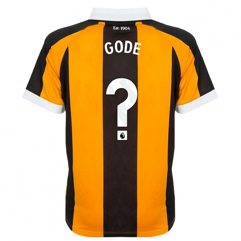 Danxen Heren Ted Gode #0 Oranje Zwart Wit Thuisshirt Thuistenue 2026/27 T-Shirt België