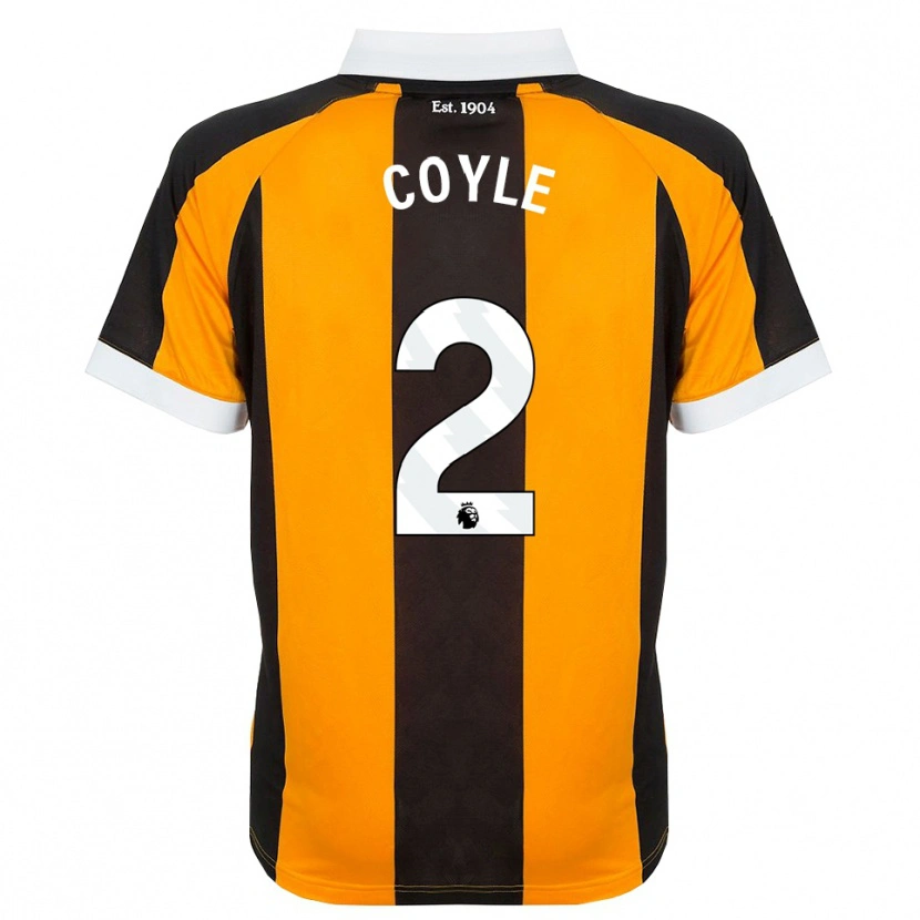 Danxen Heren Lewie Coyle #2 Oranje Zwart Wit Thuisshirt Thuistenue 2026/27 T-Shirt België