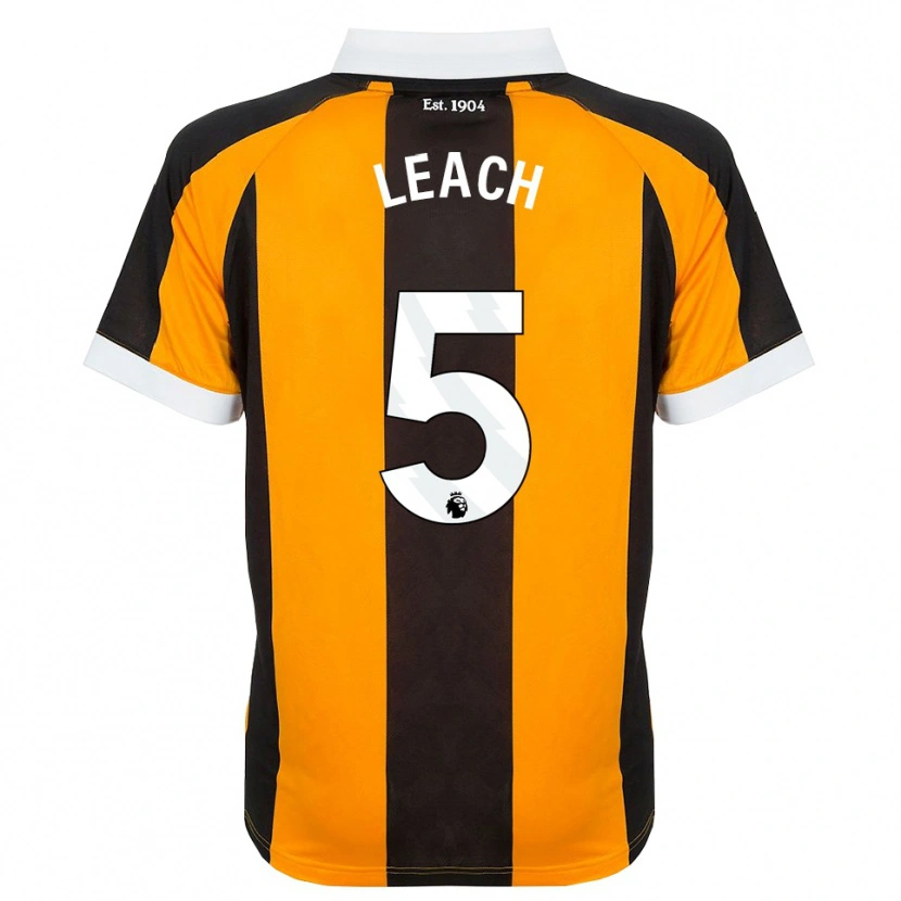 Danxen Heren Charlie Leach #5 Oranje Zwart Wit Thuisshirt Thuistenue 2026/27 T-Shirt België