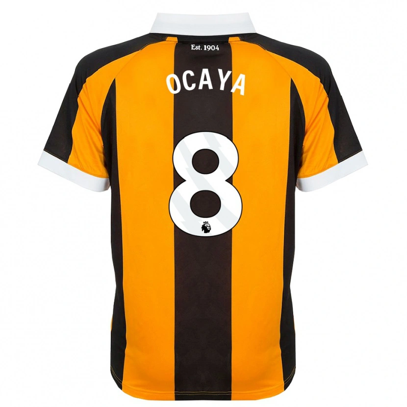 Danxen Heren Josh Ocaya #8 Oranje Zwart Wit Thuisshirt Thuistenue 2026/27 T-Shirt België