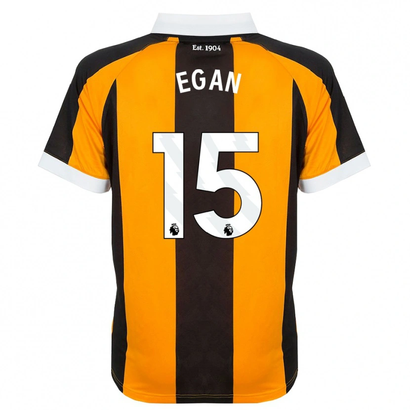 Danxen Heren John Egan #15 Oranje Zwart Wit Thuisshirt Thuistenue 2026/27 T-Shirt België