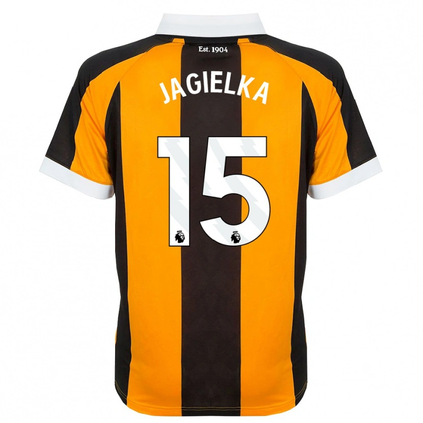 Danxen Heren Zac Jagielka #15 Oranje Zwart Wit Thuisshirt Thuistenue 2026/27 T-Shirt België