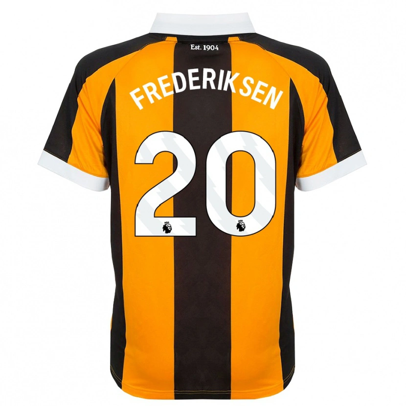 Danxen Heren Abbey Frederiksen #20 Oranje Zwart Wit Thuisshirt Thuistenue 2026/27 T-Shirt België