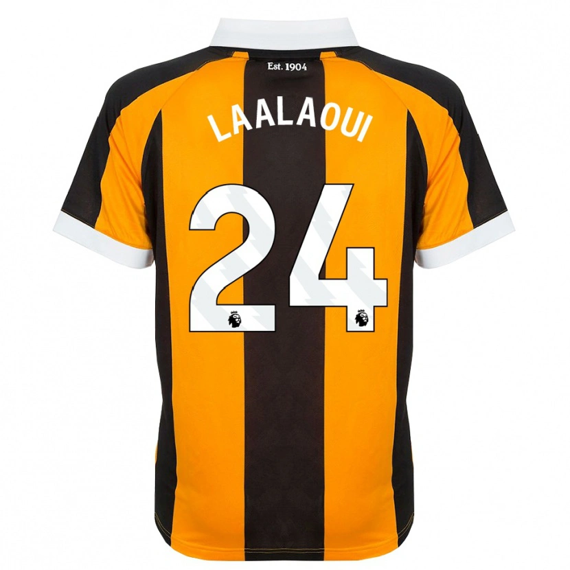 Danxen Heren Reda Laalaoui #24 Oranje Zwart Wit Thuisshirt Thuistenue 2026/27 T-Shirt België