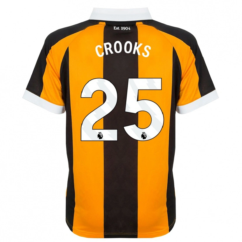 Danxen Heren Matt Crooks #25 Oranje Zwart Wit Thuisshirt Thuistenue 2026/27 T-Shirt België