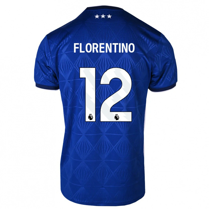 Danxen Heren Florentino Ibrain Morris Luís #12 Mediumblue Wit Rood Thuisshirt Thuistenue 2026/27 T-Shirt België