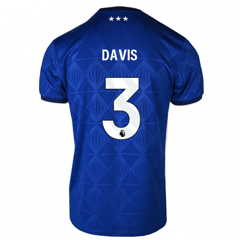 Danxen Heren Leif Davis #3 Mediumblue Wit Rood Thuisshirt Thuistenue 2026/27 T-Shirt België