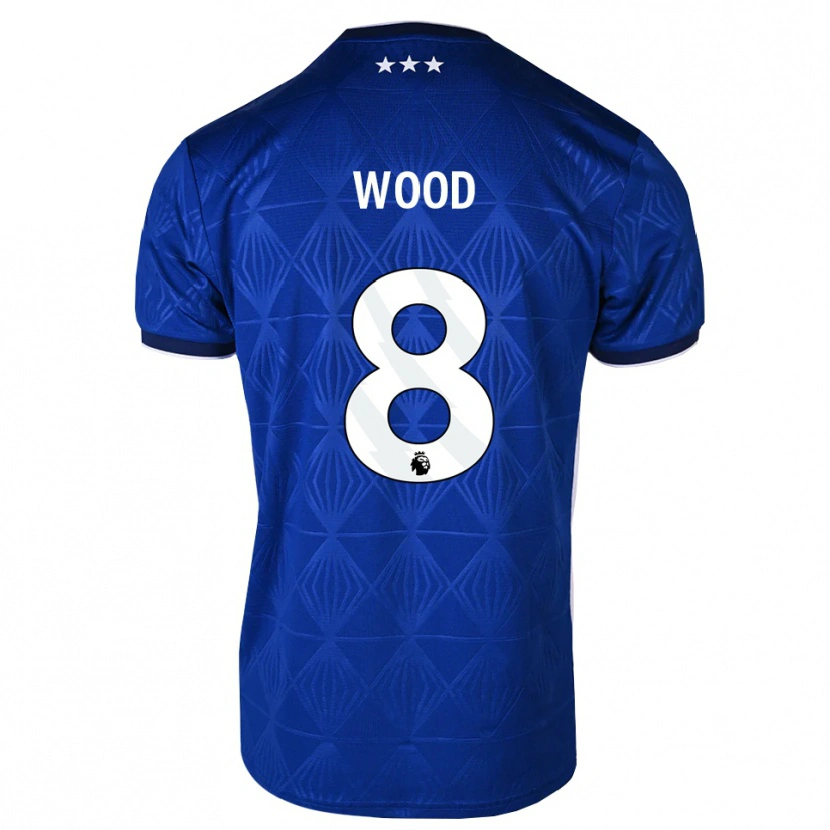 Danxen Heren Charlie Wood #8 Mediumblue Wit Rood Thuisshirt Thuistenue 2026/27 T-Shirt België