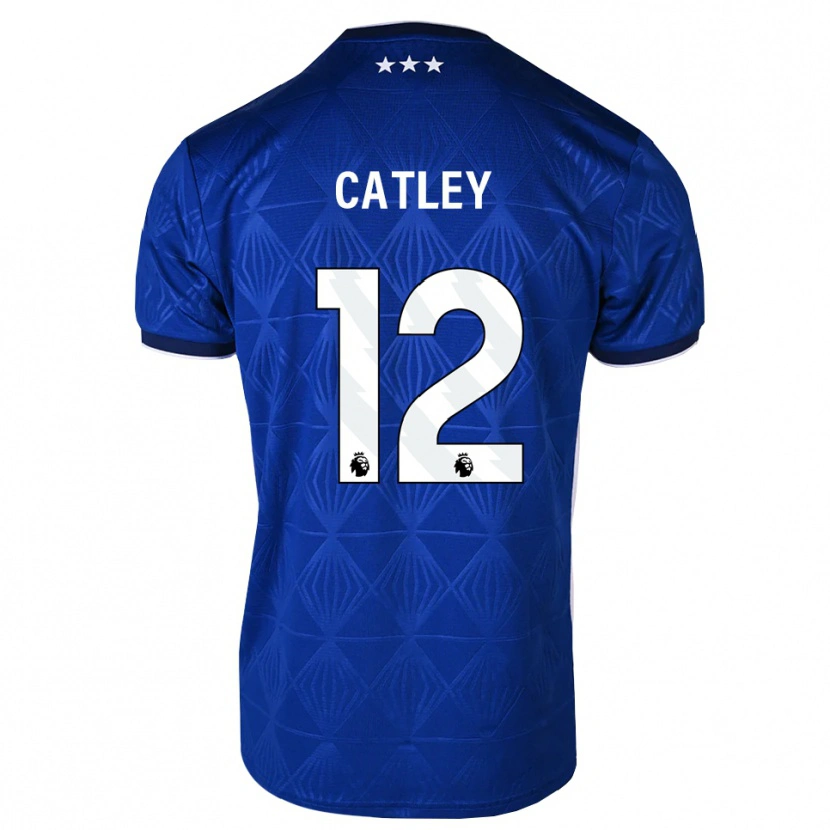 Danxen Heren Jack Catley #12 Mediumblue Wit Rood Thuisshirt Thuistenue 2026/27 T-Shirt België