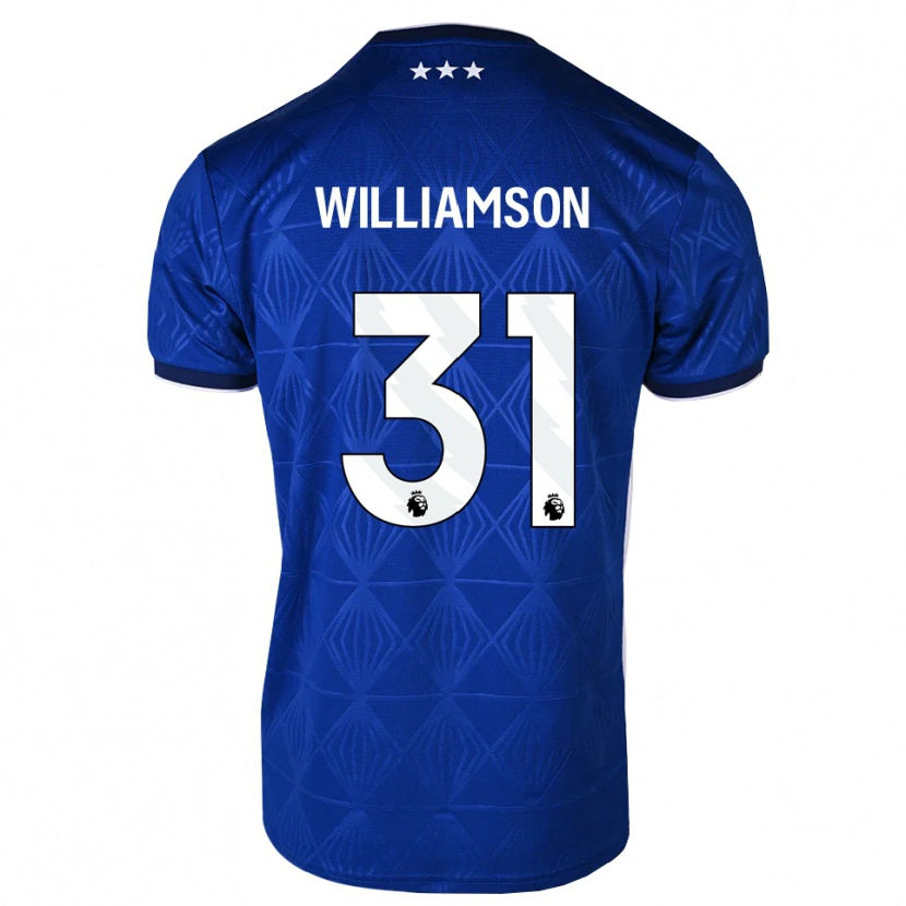 Danxen Heren Woody Williamson #31 Mediumblue Wit Rood Thuisshirt Thuistenue 2026/27 T-Shirt België