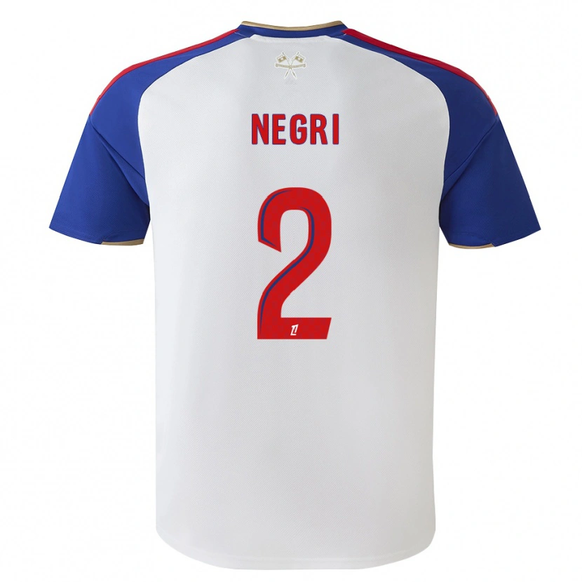 Danxen Heren Kylian Negri #2 Royalblue Rood Wit Thuisshirt Thuistenue 2026/27 T-Shirt België