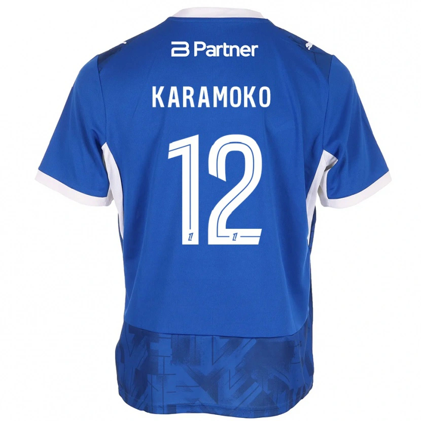 Danxen Heren Noah Karamoko #12 Mediumblue Wit Thuisshirt Thuistenue 2026/27 T-Shirt België