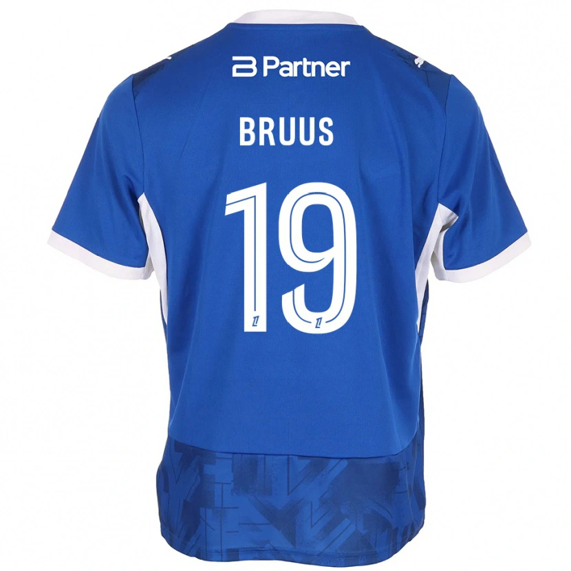 Danxen Heren Andreas Bruus #19 Mediumblue Wit Thuisshirt Thuistenue 2026/27 T-Shirt België