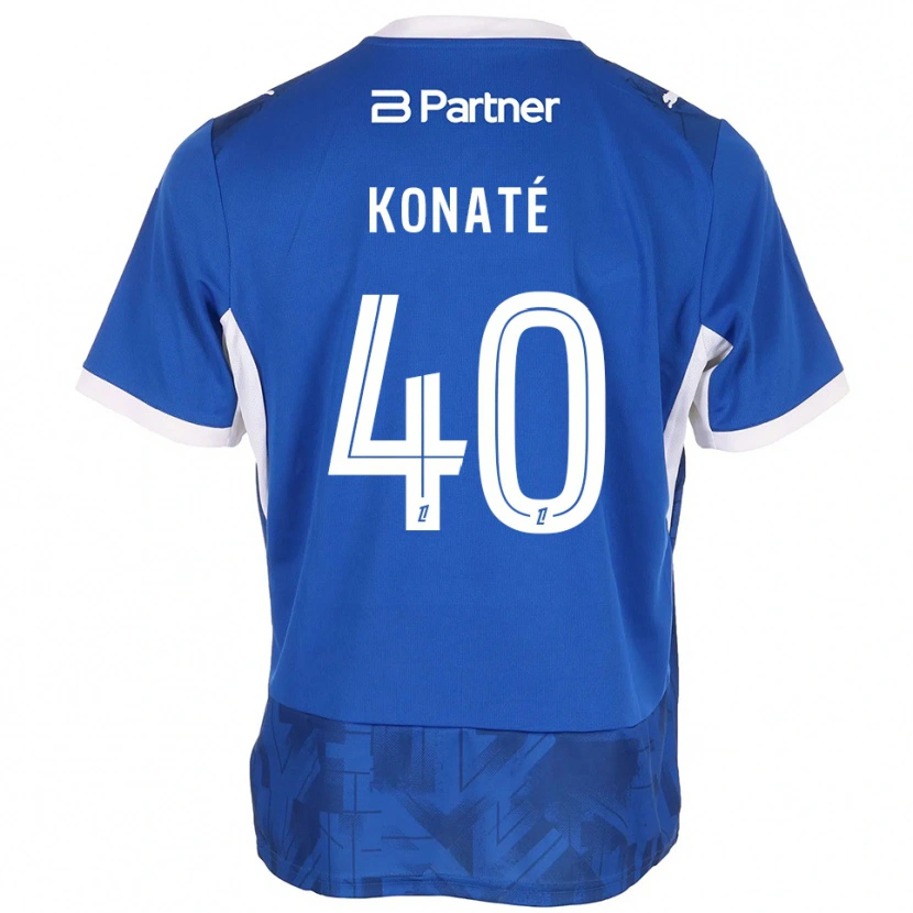 Danxen Heren Hillel Konaté #40 Mediumblue Wit Thuisshirt Thuistenue 2026/27 T-Shirt België