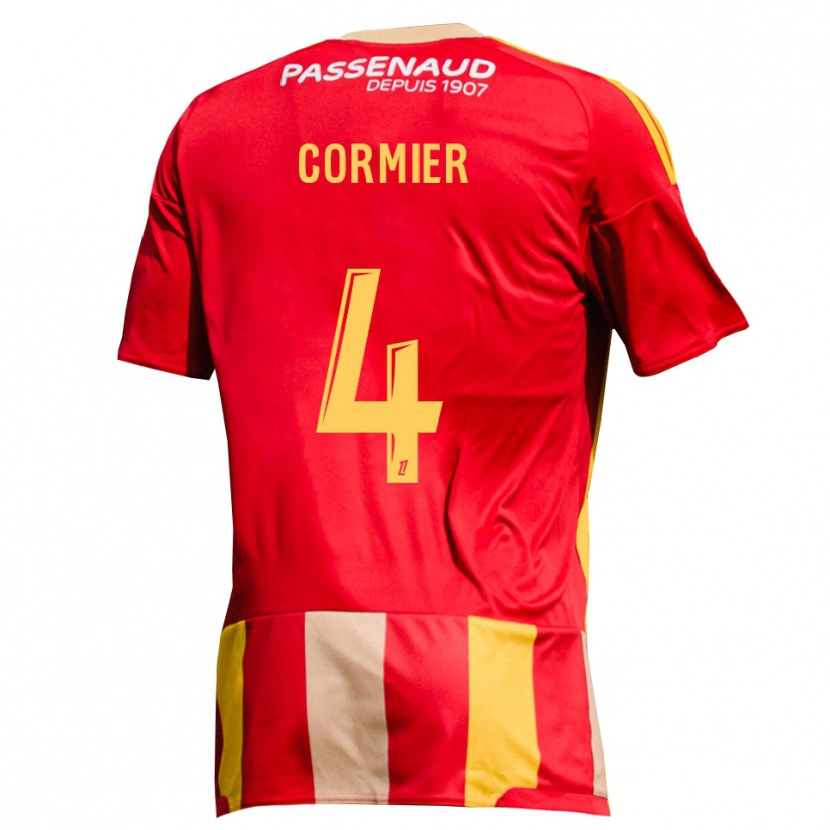 Danxen Heren Leny Cormier #4 Geel Rood Groen Thuisshirt Thuistenue 2026/27 T-Shirt België