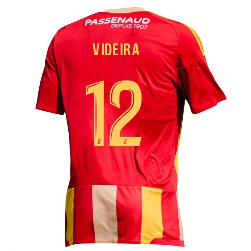 Danxen Heren Lenny Videira #12 Geel Rood Groen Thuisshirt Thuistenue 2026/27 T-Shirt België