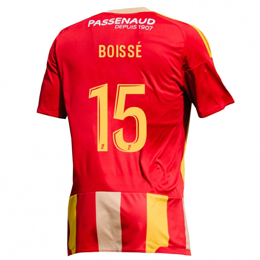 Danxen Heren Noa Boissé #15 Geel Rood Groen Thuisshirt Thuistenue 2026/27 T-Shirt België