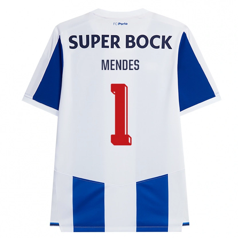 Danxen Heren Francisco Mendes #1 Blauw Wit Rood Thuisshirt Thuistenue 2026/27 T-Shirt België