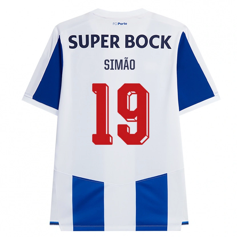 Danxen Heren Martim Simão #19 Blauw Wit Rood Thuisshirt Thuistenue 2026/27 T-Shirt België