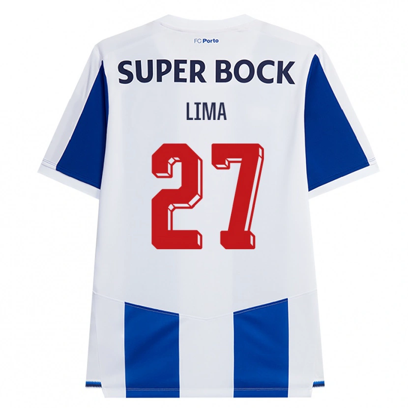 Danxen Heren Cláudia Lima #27 Blauw Wit Rood Thuisshirt Thuistenue 2026/27 T-Shirt België