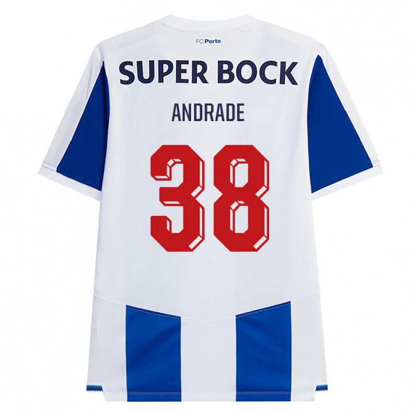 Danxen Heren Fernando Andrade #38 Blauw Wit Rood Thuisshirt Thuistenue 2026/27 T-Shirt België