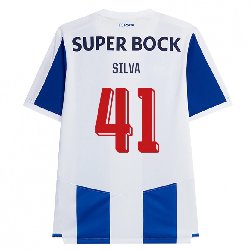 Danxen Heren Gonçalo Silva #41 Blauw Wit Rood Thuisshirt Thuistenue 2026/27 T-Shirt België