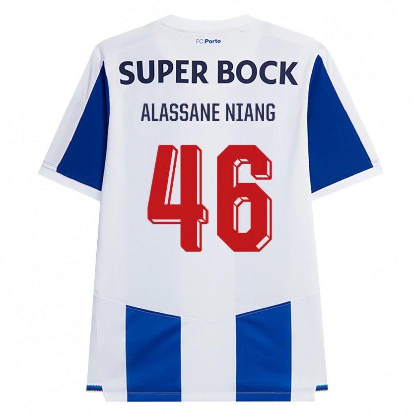 Danxen Heren Mame Alassane Niang #46 Blauw Wit Rood Thuisshirt Thuistenue 2026/27 T-Shirt België