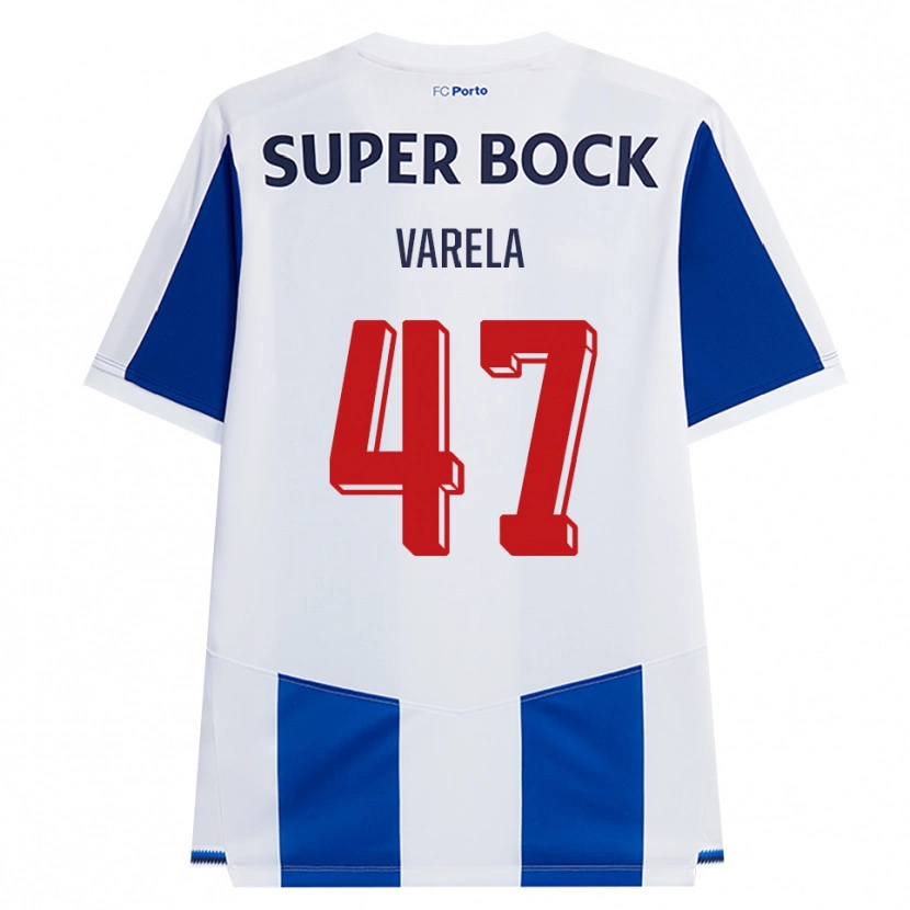 Danxen Heren Cardoso Varela #47 Blauw Wit Rood Thuisshirt Thuistenue 2026/27 T-Shirt België