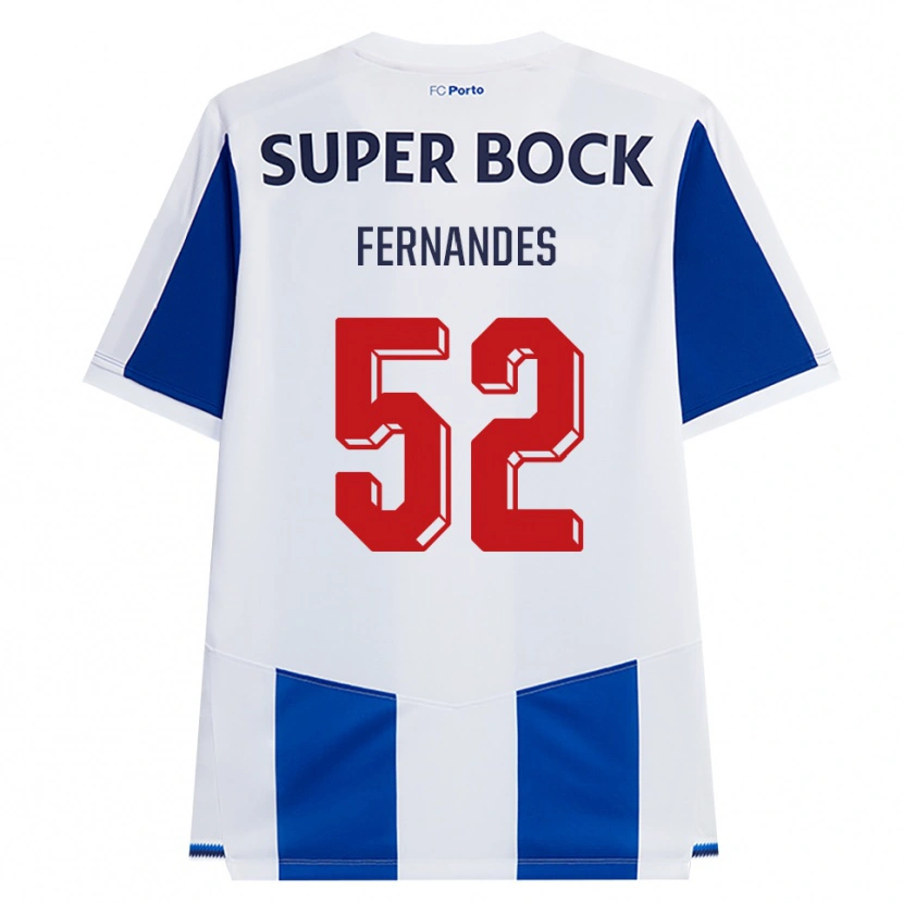 Danxen Heren Martim Fernandes #52 Blauw Wit Rood Thuisshirt Thuistenue 2026/27 T-Shirt België