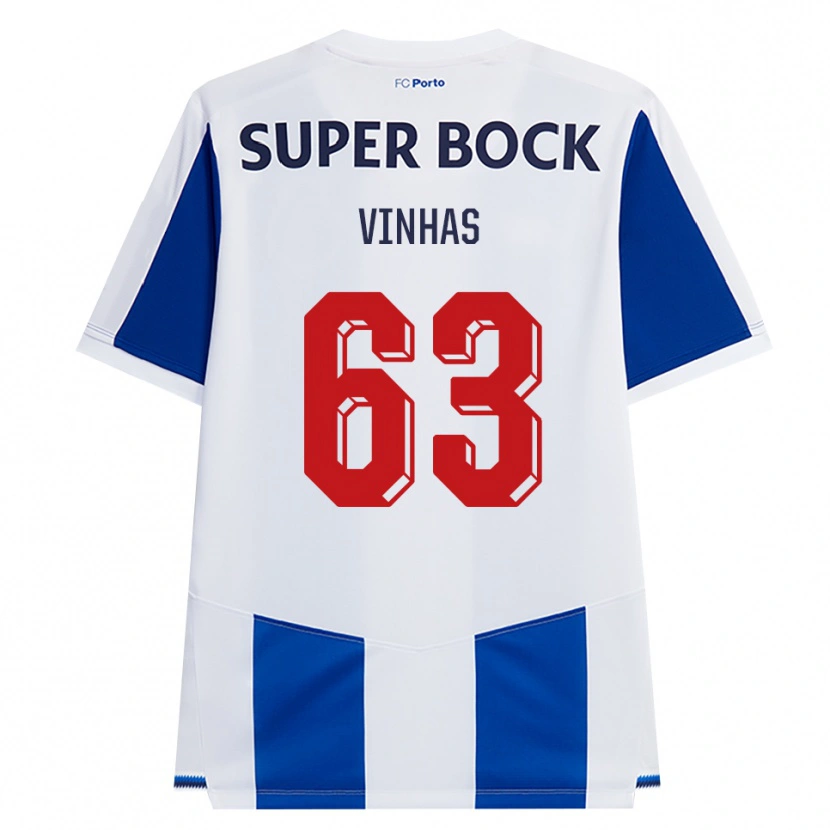 Danxen Heren David Vinhas #63 Blauw Wit Rood Thuisshirt Thuistenue 2026/27 T-Shirt België