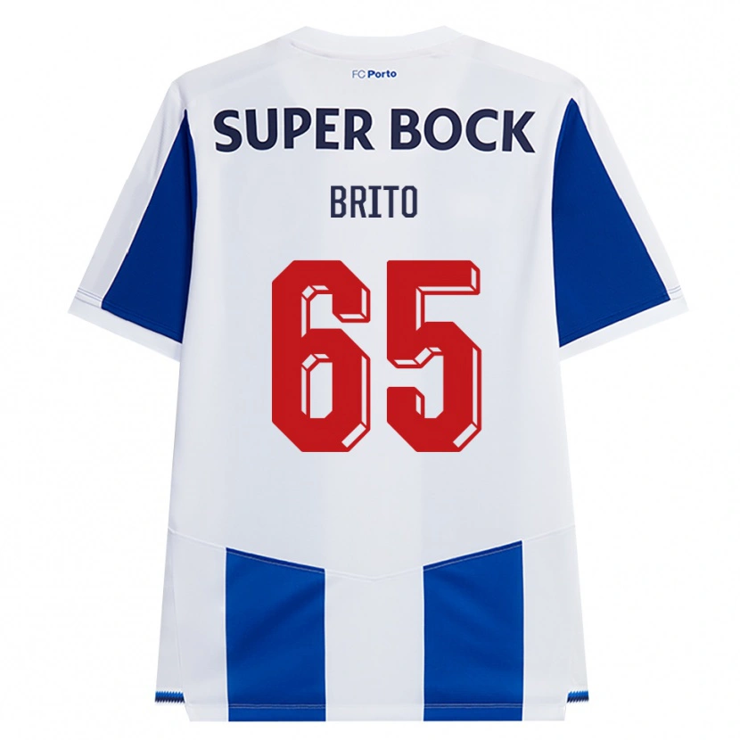 Danxen Heren João Brito #65 Blauw Wit Rood Thuisshirt Thuistenue 2026/27 T-Shirt België