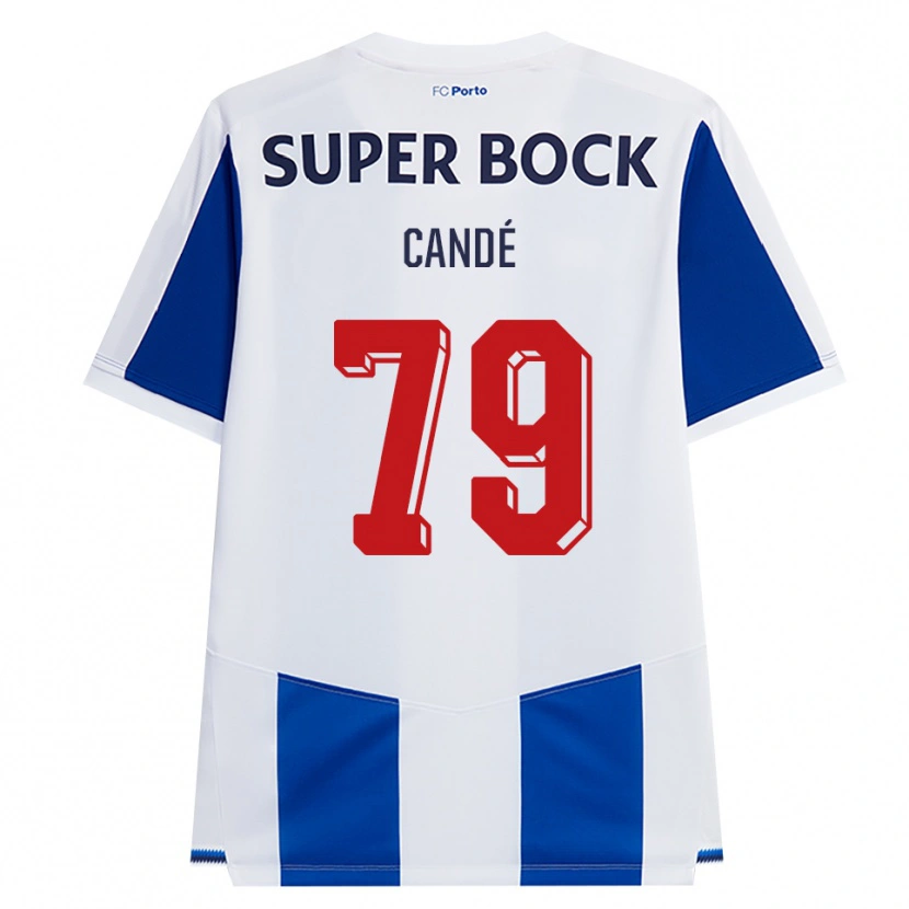 Danxen Heren Umaro Candé #79 Blauw Wit Rood Thuisshirt Thuistenue 2026/27 T-Shirt België