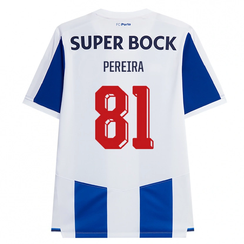 Danxen Heren Martim Pereira #81 Blauw Wit Rood Thuisshirt Thuistenue 2026/27 T-Shirt België