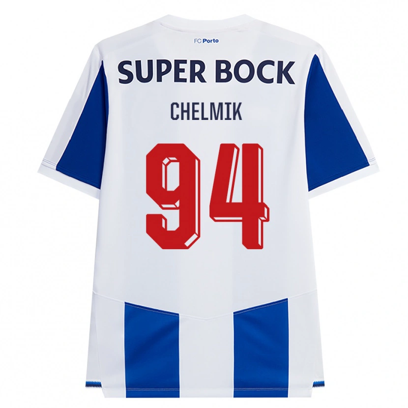 Danxen Heren Martim Chelmik Santos Antunes #94 Blauw Wit Rood Thuisshirt Thuistenue 2026/27 T-Shirt België