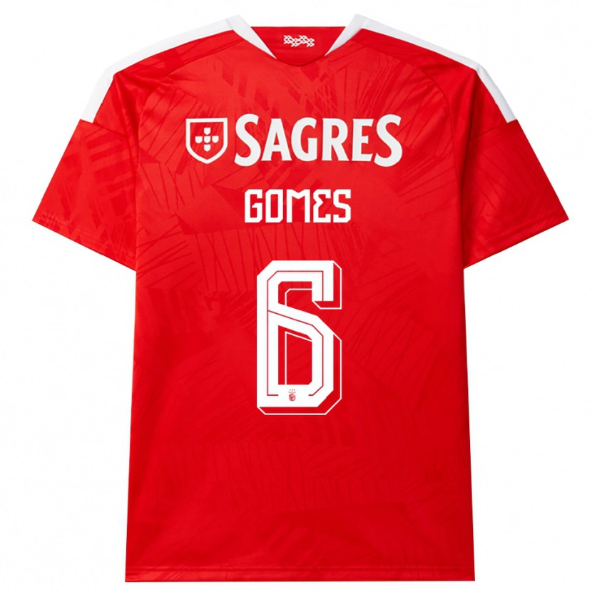 Danxen Heren Hugo Gomes #6 Rood Wit Geel Thuisshirt Thuistenue 2026/27 T-Shirt België